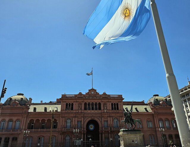 ▲ 아르헨티나 부에노스아이레스에 있는 대통령 집무실(카사 로사다). 231119 ⓒ연합뉴스
