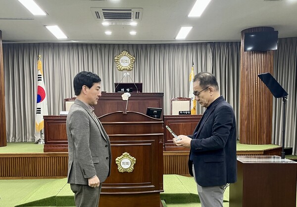 ▲ 익산시의회 김진규 의원이 ‘2023 최우수 시의원’ 선정됐다. ⓒ익산시다이로움출입기자단