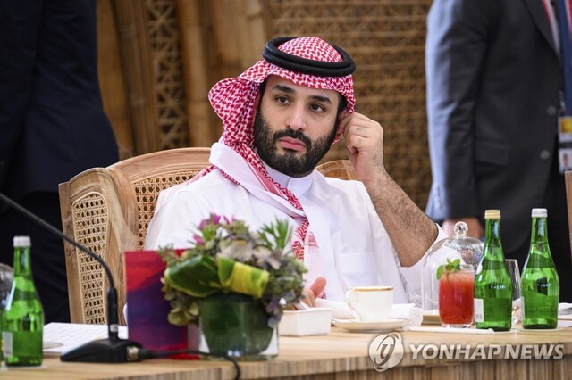 ▲ G20 정상회의 참석한 무함마드 빈 살만 사우디아라비아 왕세자. 221115 ⓒ연합뉴스