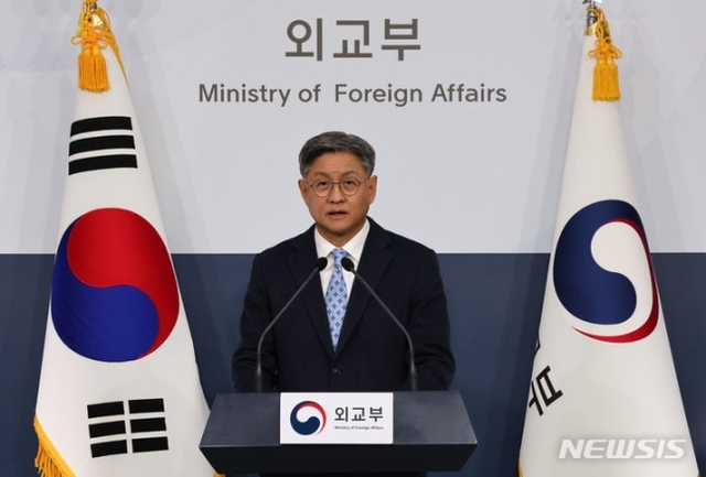 ▲ 임수석 외교부 대변인이 지난 12월19일 오후 서울 종로구 외교부에서 정례 브리핑을 하는 모습. ⓒ뉴시스