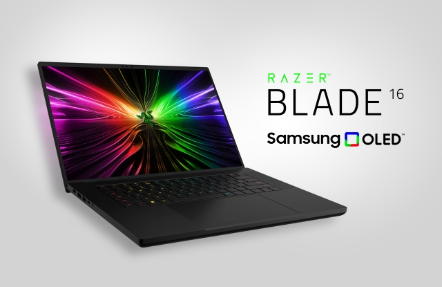 ▲ 삼성디스플레이 OLED를 탑재한 '레이저 블레이드 16' 게이밍 노트북 제품. ⓒ삼성디스플레이