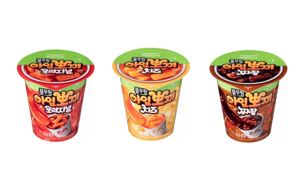 ▲ 실온 떡볶이 신제품 ‘아임뽀끼’ 3종ⓒ풀무원