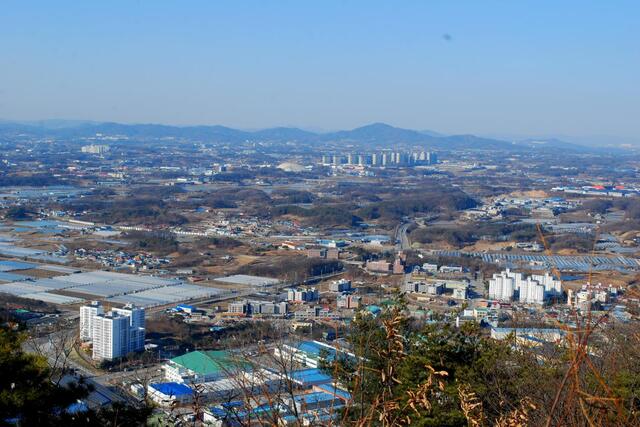 ▲ 함표정에서 바라본 맹동면 일대.ⓒ진경수 山 애호가