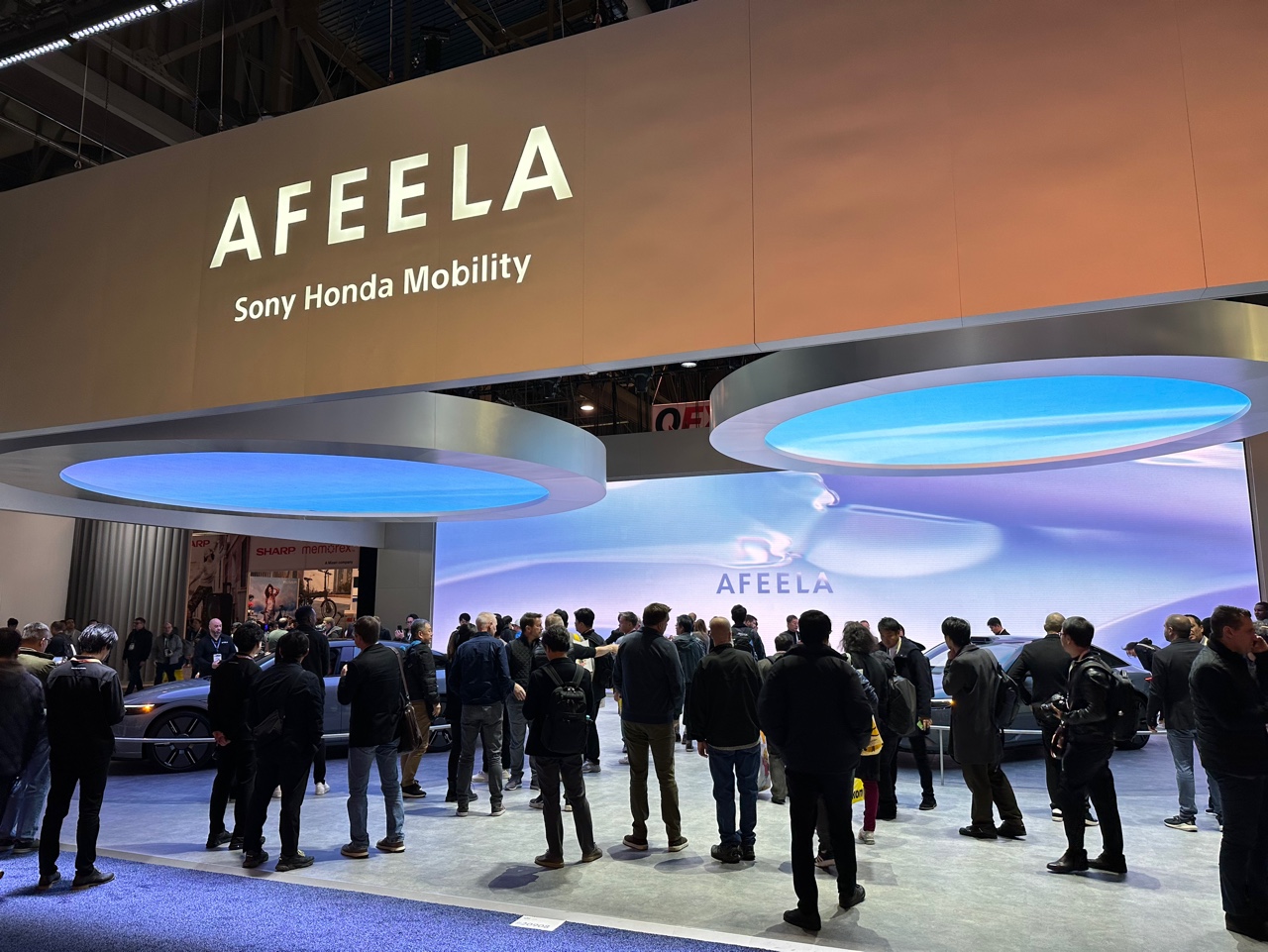 ▲ CES 2024 소니 혼다 '아필라' 모빌리티 부스 전경