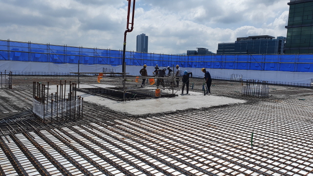 ▲ 'DBS Joist 공법' 시공 현장. ⓒ반도건설