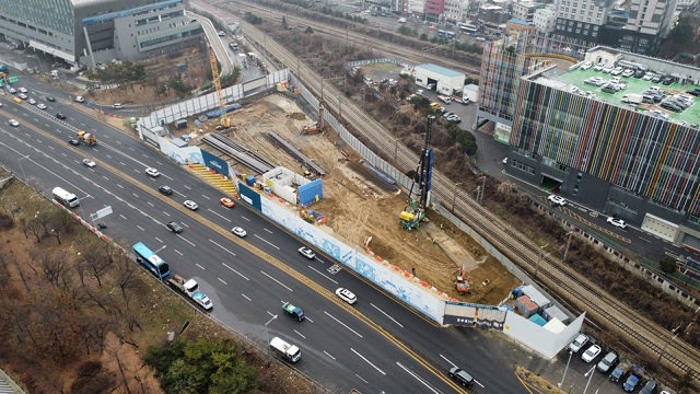 ▲ 서울 동작구 '노량진역 청년안심주택' 전경사진.ⓒ한신공영