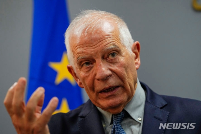 ▲ 호세프 보렐 유럽연합(EU) 외교안보정책 고위대표는 지난 6일(현지시간) 레바논 베이루트를 방문해 