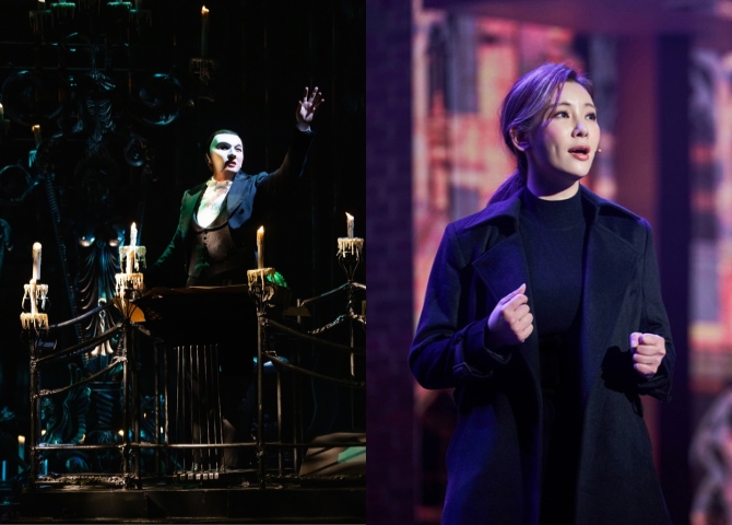 ▲ 뮤지컬 '오페라의 유령' 조승우, 뮤지컬 '이프덴' 정선아 공연 모습.ⓒ에스앤코·쇼노트