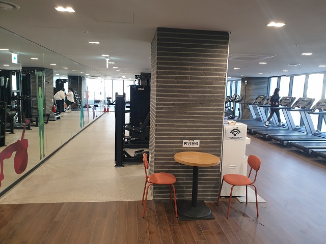 ▲ 서울 은평구 대조동 '호반베르디움 스테이원' 내 피트니스센터 모습.ⓒ송학주 기자