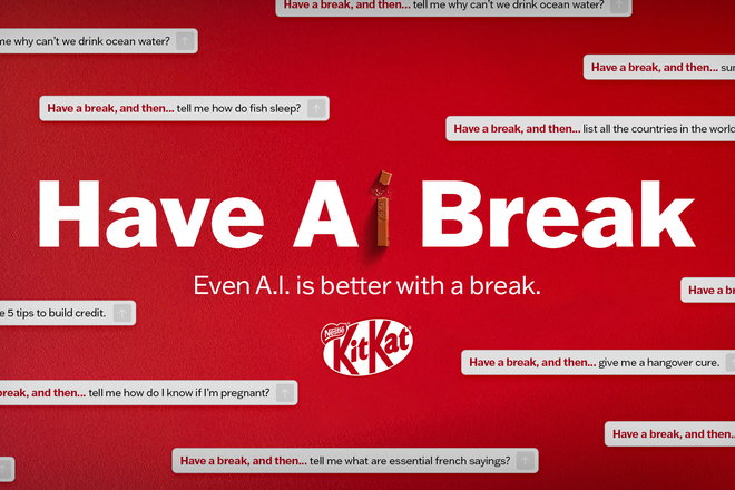 ▲ 킷캣의 'Have Ai Break' 캠페인. ©KitKat