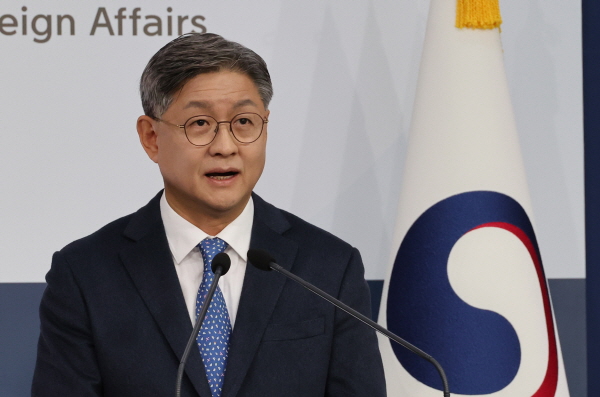 ▲ 임수석 외교부 대변인이 23일 서울 종로구 외교부에서 현안 관련 정례브리핑을 하고 있다. ⓒ뉴시스