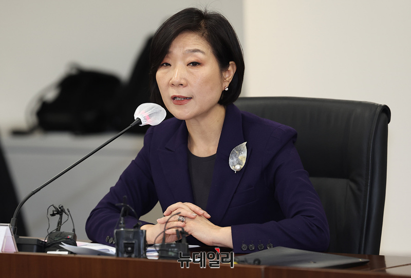 ▲ 오영주 중기부 장관이 24일 중기중앙회에서 열린 중소기업인과의 간담회에서 발언하고 있다. ⓒ정상윤 기자