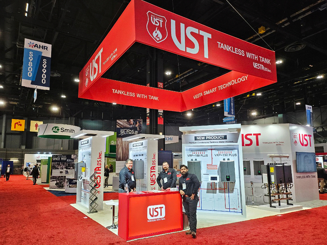 ▲ 1월 22일부터 24일까지 미국 시카고에서 열린 'AHR 엑스포 2024'에서 대성쎌틱 북미 현지 법인 VESTA 부스 모습. ⓒ대성쎌틱에너시스