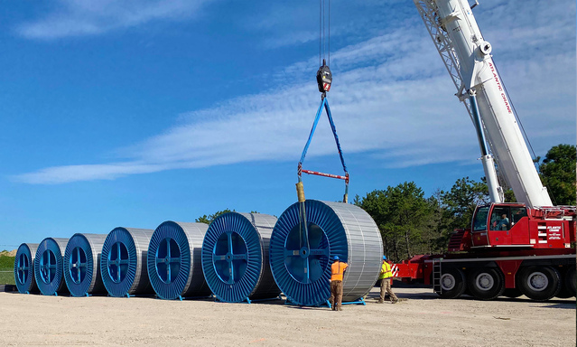 ▲ 대한전선이 미국에서 케이블 포설을 준비하고 있다.ⓒ대한전선