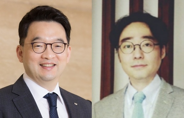 ▲ 이우현 OCI홀딩스 회장(왼쪽)과 임종윤 한미사이언스 미래전략 사장.ⓒ각사 제공