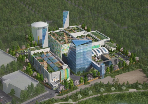 ▲ '서남집단에너지시설 2단계(마곡열병합발전소)' 조감도.ⓒ서울시