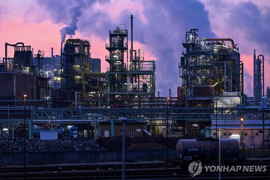 ▲ 독일 프랑크푸르트의 공장지대.ⓒ연합뉴스