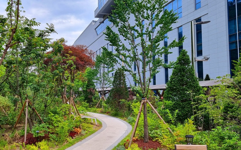 ▲ 세종시 실외정원 세종충남대병원.ⓒ세종시