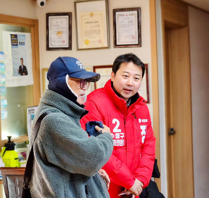 ▲ 장예찬 국민의힘 수영구 예비후보.ⓒ변진성 기자