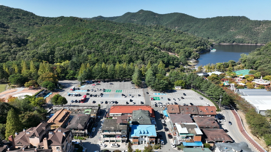 ▲ 금오산도립공원주차장.ⓒ구미시