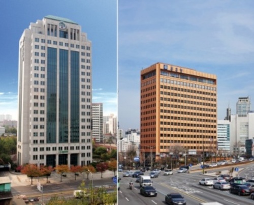 ▲ 유한양행 본사(왼쪽)와 종근당 본사.ⓒ각사