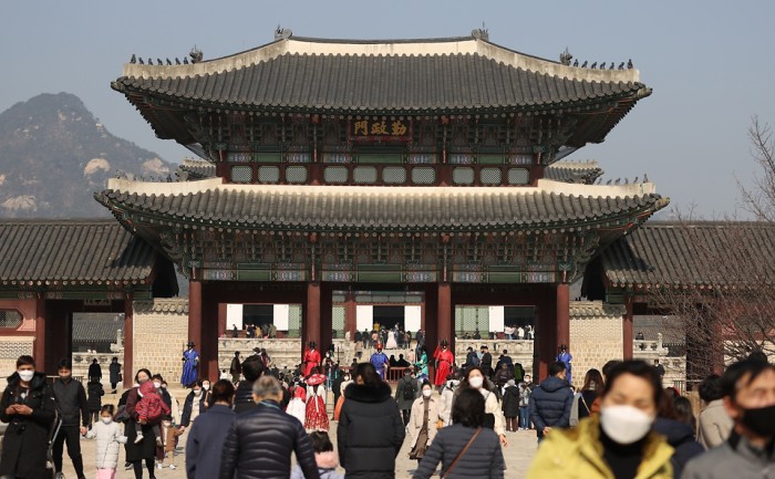 ▲ 설날 경복궁을 찾은 시민들 모습.ⓒ국민소통실