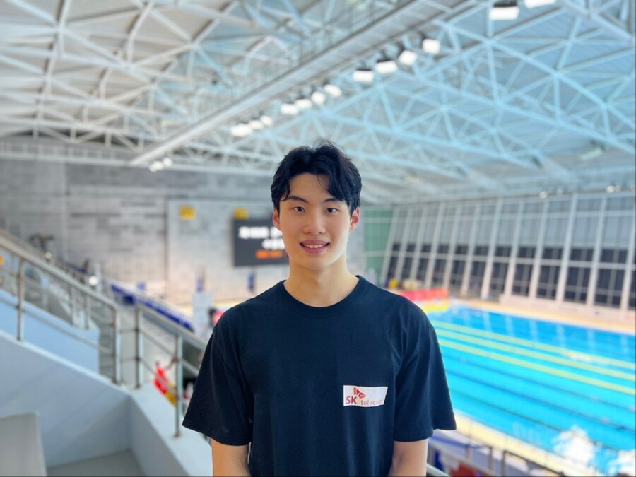 ▲ SK텔레콤이 후원한 황선우 선수가 수영 세계선수권 금메달을 차지했다 ⓒSK텔레콤