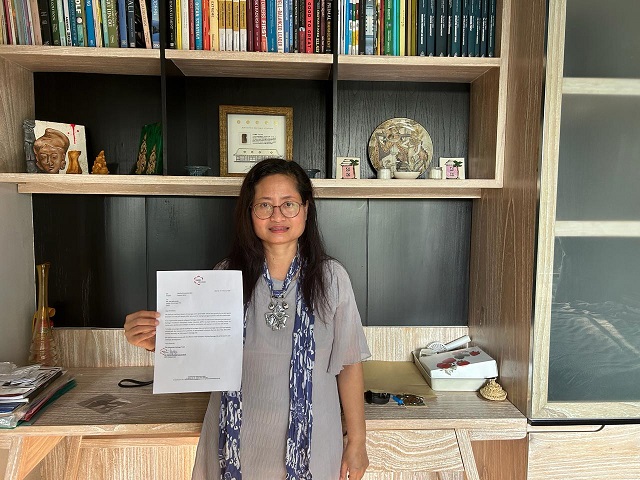 ▲ 인도네시아 헤리티지 트러스트에서 APEC 정상회의 경주 유치를 지지하는 공식 서한을 보내왔다.ⓒ경주시