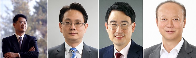 ▲ 왼쪽부터 권계현 전 삼성전자 부사장, 방경만 KT&G 수석부사장, 이석주 전 AK홀딩스 사장, 허철호 KGC인삼공사 사장ⓒKT&G