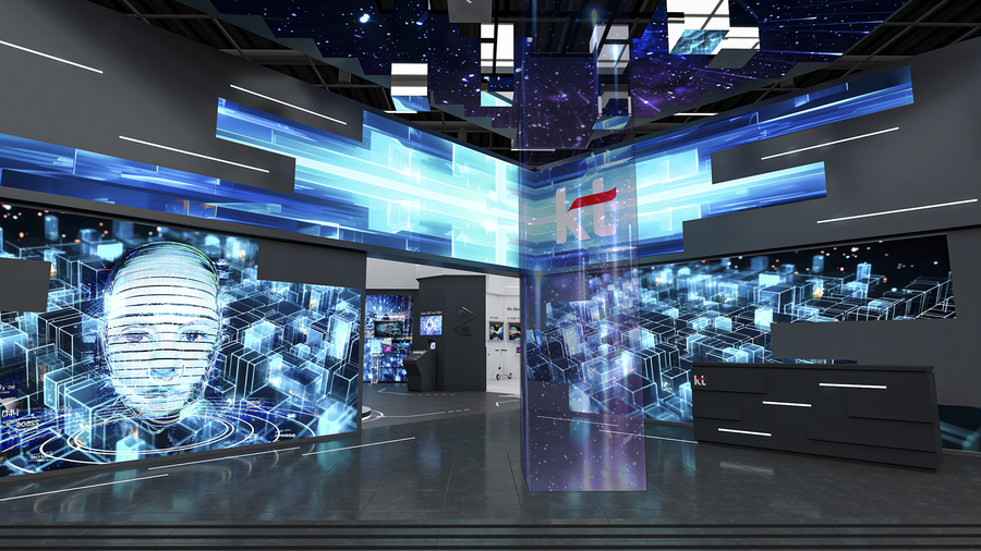 ▲ KT가 MWC에서 선보일 전시관 시안 ⓒKT