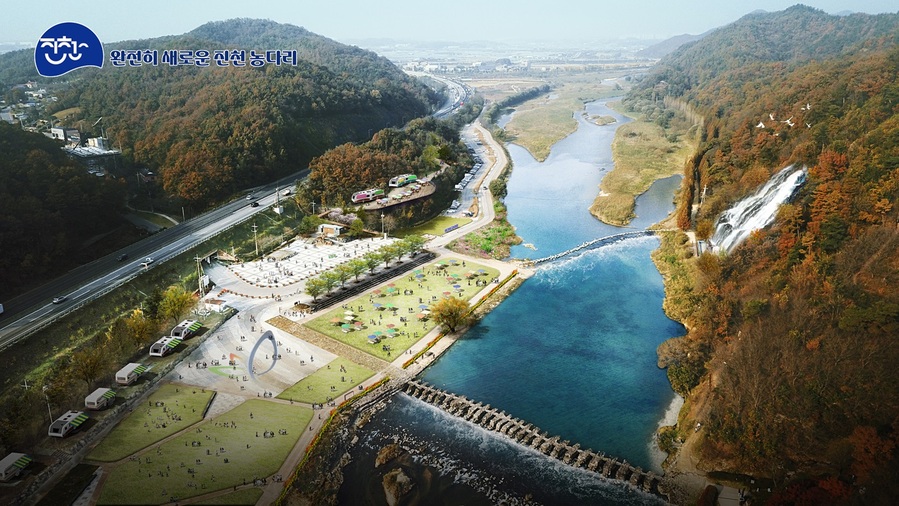 ▲ 농다리 프로젝트 조감도.ⓒ진천군
