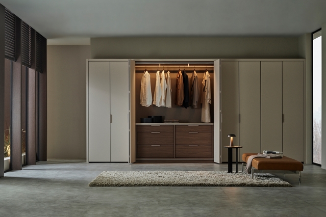 ▲ 코리아빌드 한샘 부스에서 만나볼 수 있는 한샘 시그니처 붙박이장. ⓒ한샘