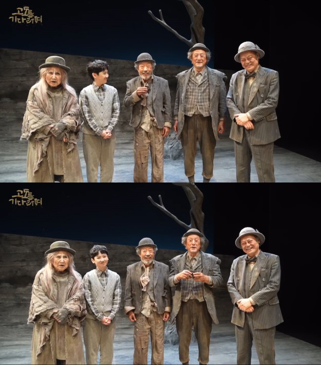 ▲ 연극 '고도를 기다리며' 인터뷰 사진.ⓒ파크컴퍼니