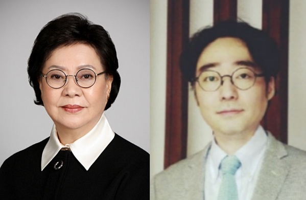 ▲ 송영숙 회장(왼쪽)과 임종윤 사장.ⓒ한미약품그룹