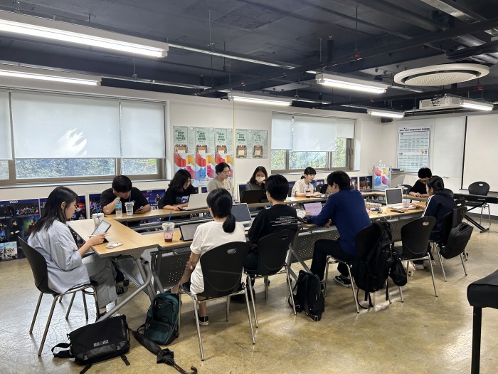 ▲ 2023 제9기 DIMF 뮤지컬아카데미 강의 모습(창작자과정).ⓒ대구국제뮤지컬페스티벌