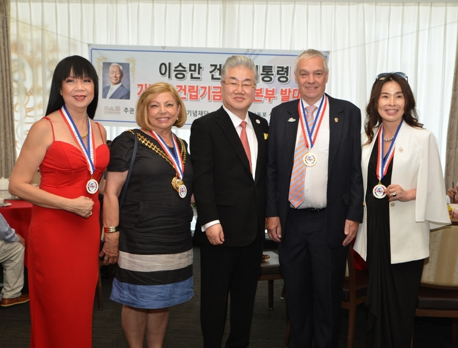 ▲ 지난해 호주 시드니에서 열린 '이승만 대통령 기념관 건립 기금 모금 발대식' 모습.ⓒ해외동포 세계지도자협의회 제공