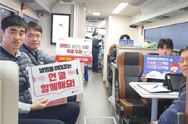 ▲ 월성원자력본부는 지난 21일 대한적십자사 울산혈액원과 함께 ‘사랑의 헌혈 운동’을 시행했다.ⓒ월성본부