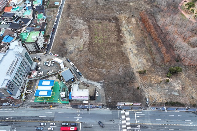 ▲ 매입부지 지장물 철거가 완료된 황성공원 모습.ⓒ경주시