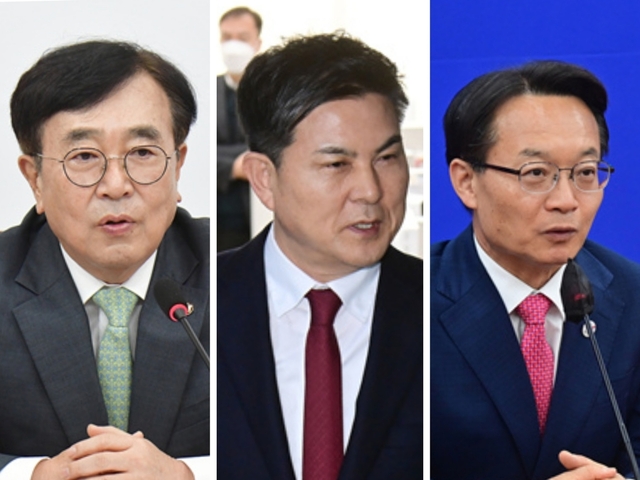 ▲ (왼쪽부터)서병수·김태호·조해진 국민의힘 의원.ⓒ뉴데일리DB