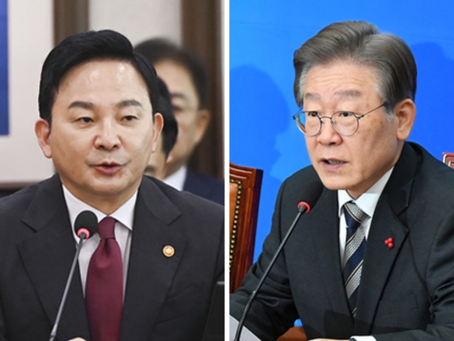 ▲ 인천 계양을 예비후보인 원희룡 전 국토교통부 장관(좌)과 이재명 더불어민주당 대표.ⓒ뉴데일리DB