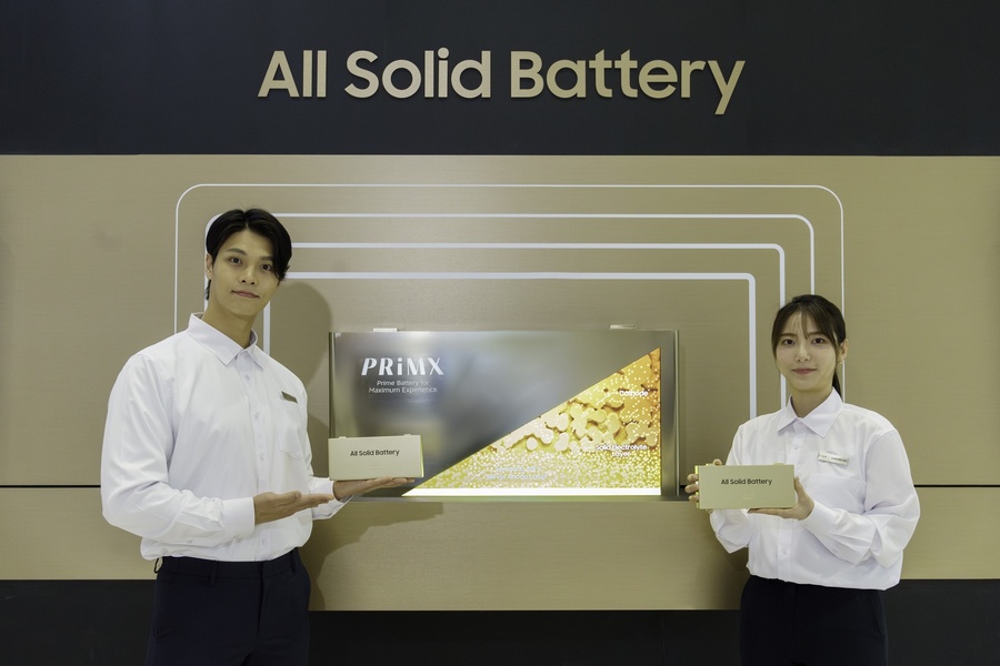 ▲ 6일 코엑스에서 열리는 '인터배터리 2024'에서 삼성SDI가 업계 최고 에너지 밀도 '900Wh/L 전고체 배터리'의 개발 및 양산 준비 로드맵을 첫 공개한다. 삼성SDI는 지난해 말 신설된 ASB사업화추진팀을 중심으로 전고체 배터리 사업화를 본격 진행 중에 있다.ⓒ삼성SDI