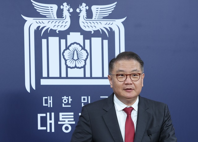 ▲ 박상욱 대통령실 과학기술수석비서관이 5일 서울 용산 대통령실 청사에서 간담회를 하고 있다. 2024.03.05. ⓒ뉴시스