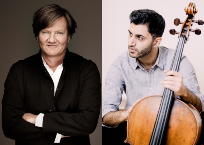 ▲ 지휘자 마르코 레토냐와 첼리스트 키안 솔타니.ⓒ서울시향
