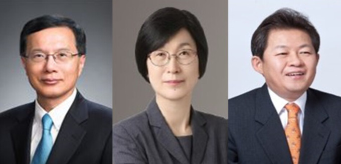 ▲ (왼쪽부터)최도성 한동대 총장, 이정미 법무법인 로고스 상임고문 변호사, 양정원 현 KB증권 사외이사ⓒ금호석화