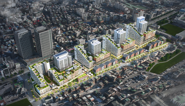 ▲ 송파구 풍납동 483-10번지 일대 모아타운 정비 후 모습. ⓒ서울시 제공