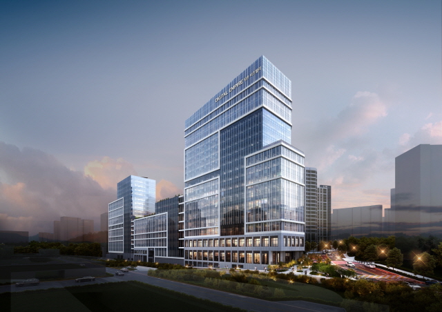 ▲ '디지털 엠파이어 평촌 비즈밸리' 투시도. ⓒDL건설