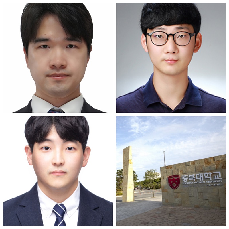 ▲ 충북대학교 화학과 박준희 교수와 문형권,김판규 연구원.ⓒ충북대학교