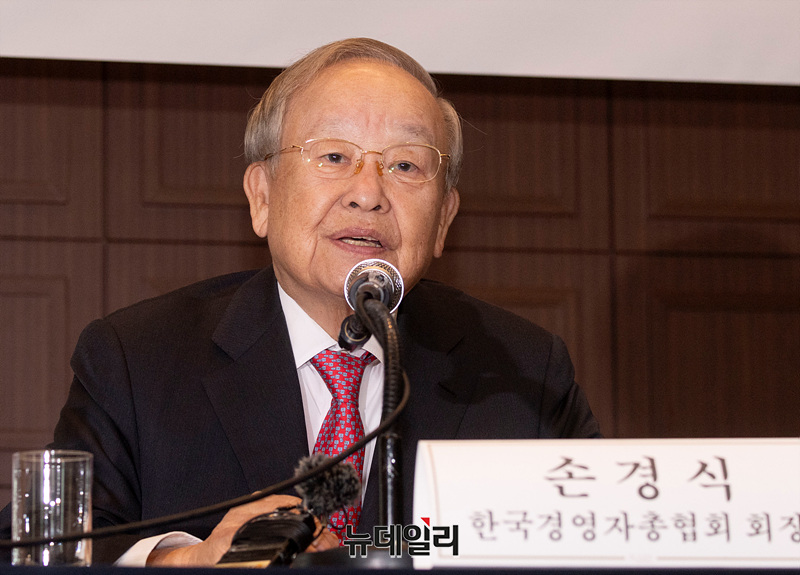 ▲ 손경식 한국경영자총협회 회장. ⓒ뉴데일리DB