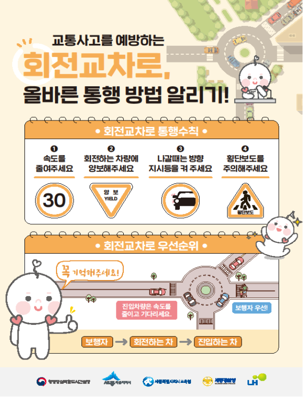 ▲ 회전교차로 홍보 포스터.ⓒ행복청