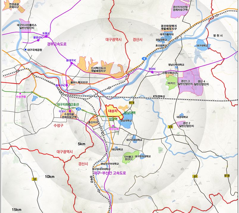 ▲ 경산대임 공공주택지구 사업위치도.ⓒLH 대구경북본부